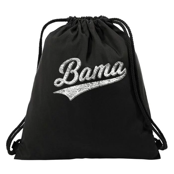 Bama Alabama Varsity Script Classic Sports Jersey Style Drawstring Bag