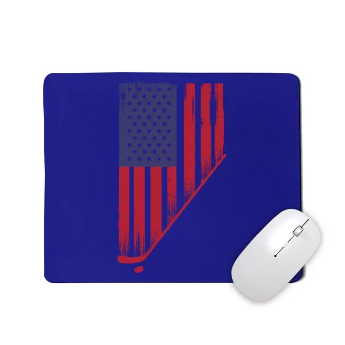 Beautiful America With Ice Hockey Funny Gift Mousepad