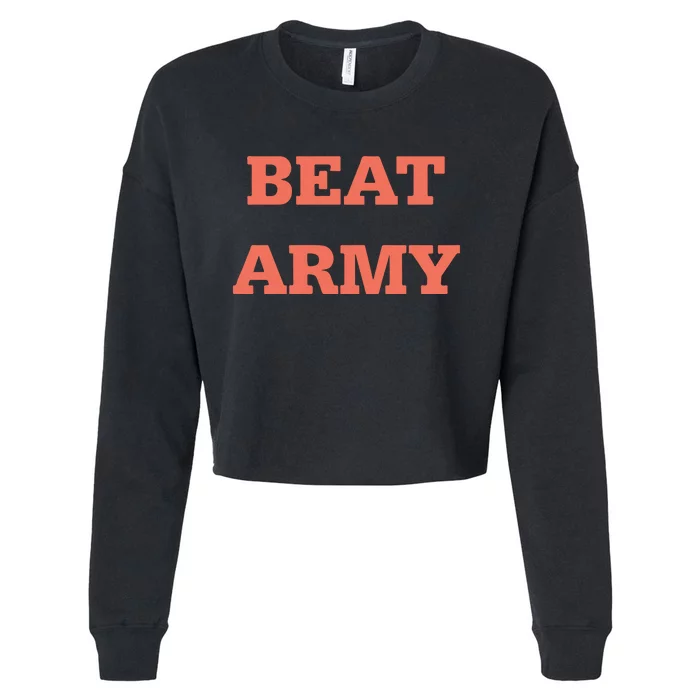 Beat Army Whatever Amy Cropped Pullover Crew