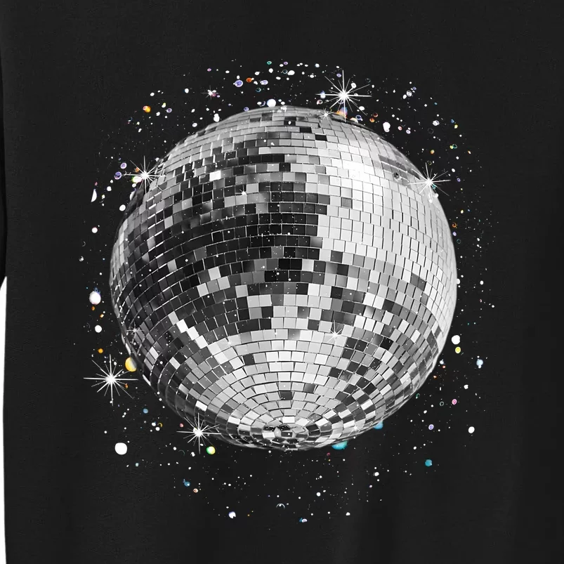 Black And White Disco Ball Club Retro Tall Sweatshirt