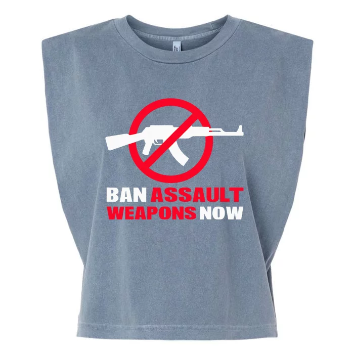 Ban Assault Weapons Now Garment-Dyed Women's Muscle Tee