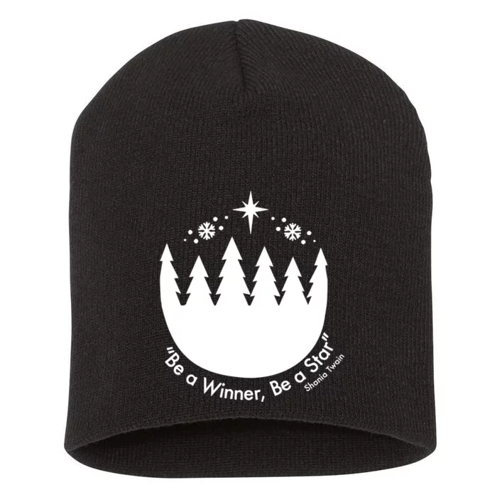 Be A Winner Be A Star Short Acrylic Beanie