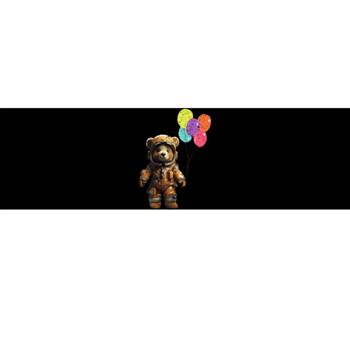 Bear Astronaut with Balloons Bumper Sticker