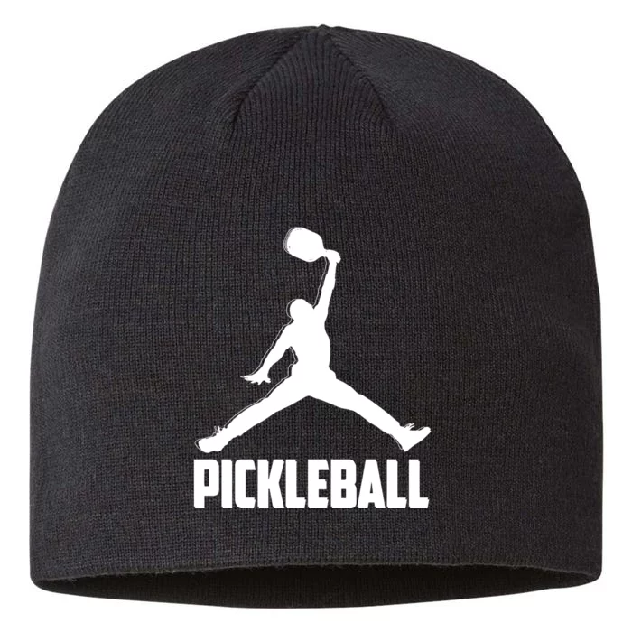 Black And White Pickleball Sports Logo 8 1/2in Sustainable Knit Beanie