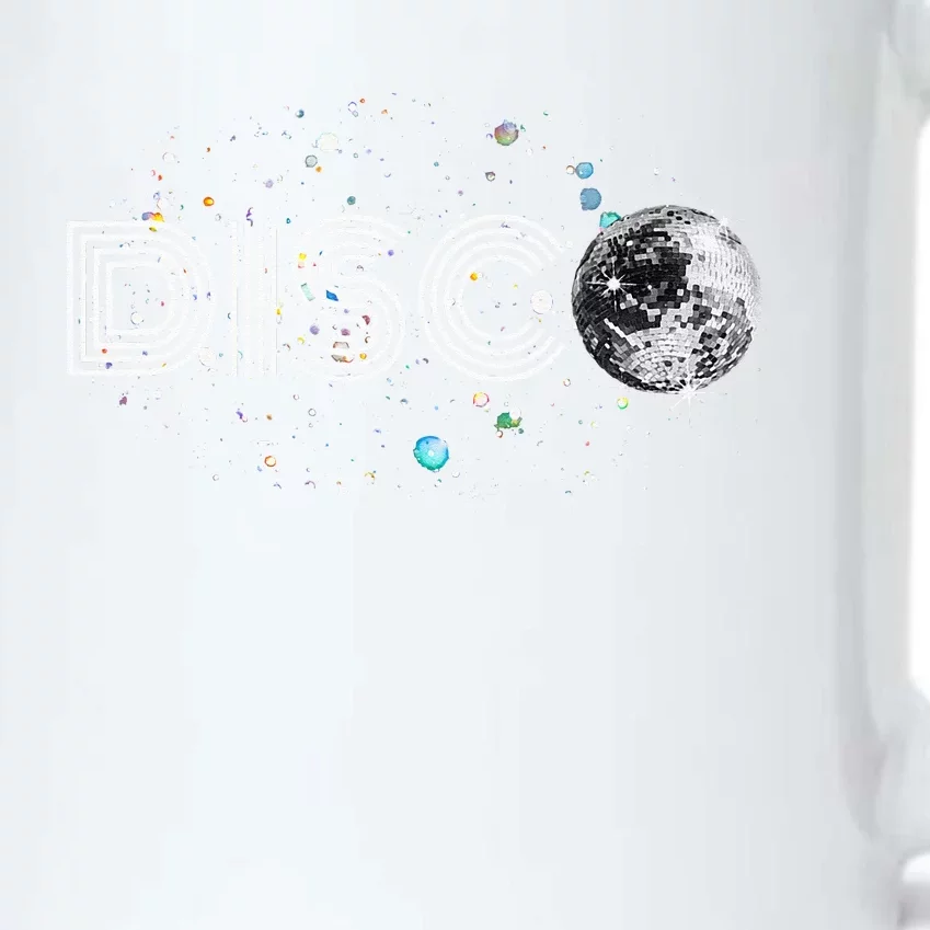 Black And White Disco Ball Club Retro Black Color Changing Mug