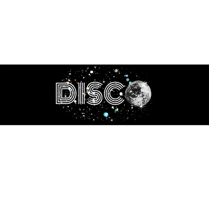 Black And White Disco Ball Club Retro Bumper Sticker