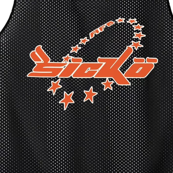 Bornfrompain Afb X Sicko Stars Mesh Reversible Basketball Jersey Tank