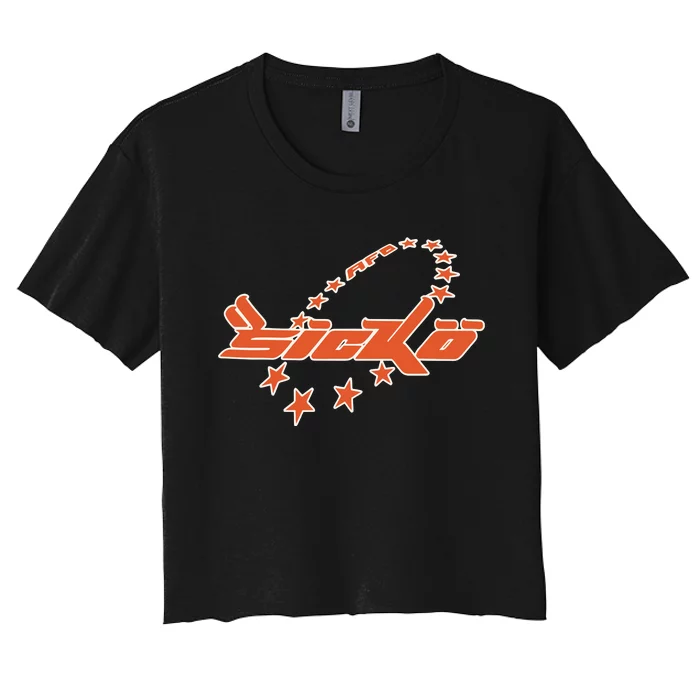 Bornfrompain Afb X Sicko Stars Women's Crop Top Tee