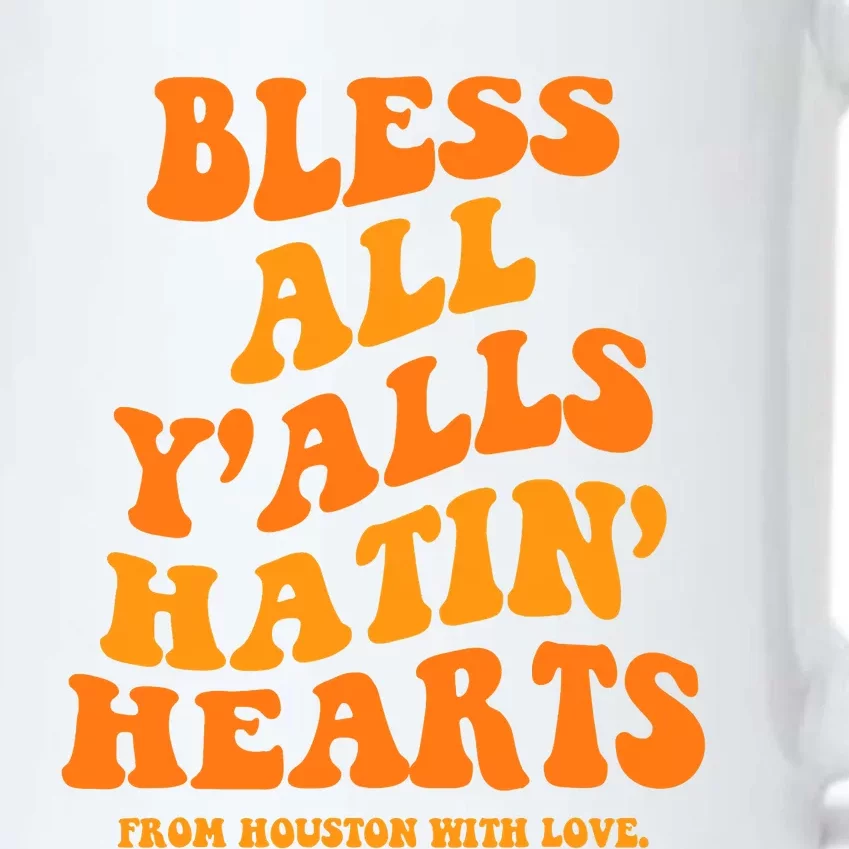 Bless All Y'alls Hatin' Hearts Funny Houston Groovy Black Color Changing Mug