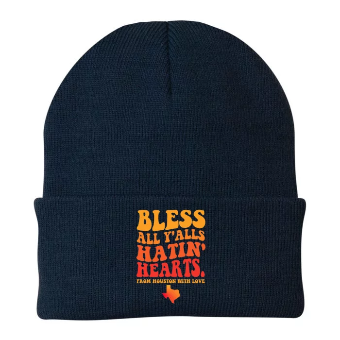 Bless All Y'alls Hatin' Hearts Houston With Love Knit Cap Winter Beanie