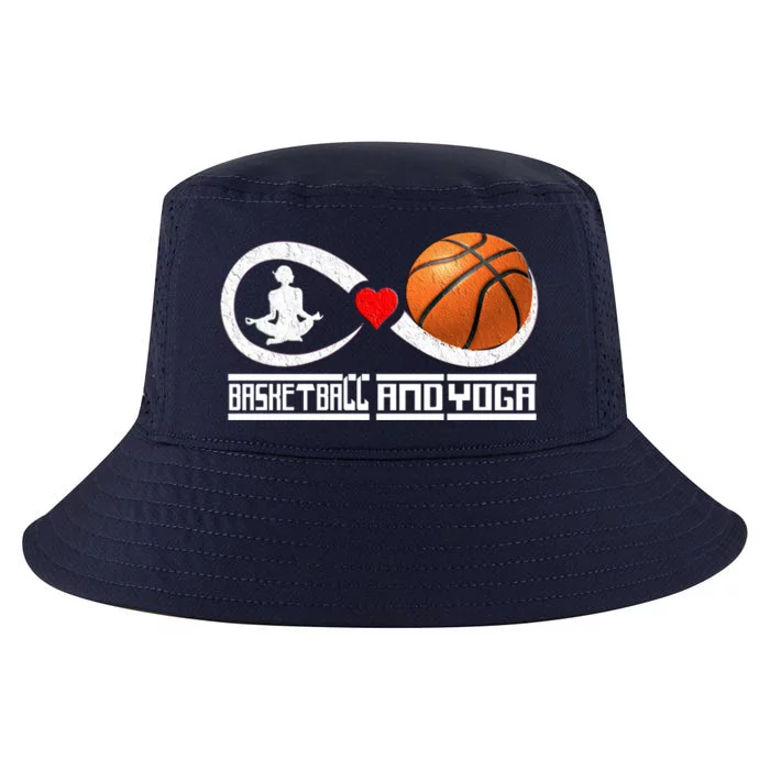 Basketball And Yoga Mama Yoga Mom Yoga Mommy Basketball Funny Gift Cool Comfort Performance Bucket Hat