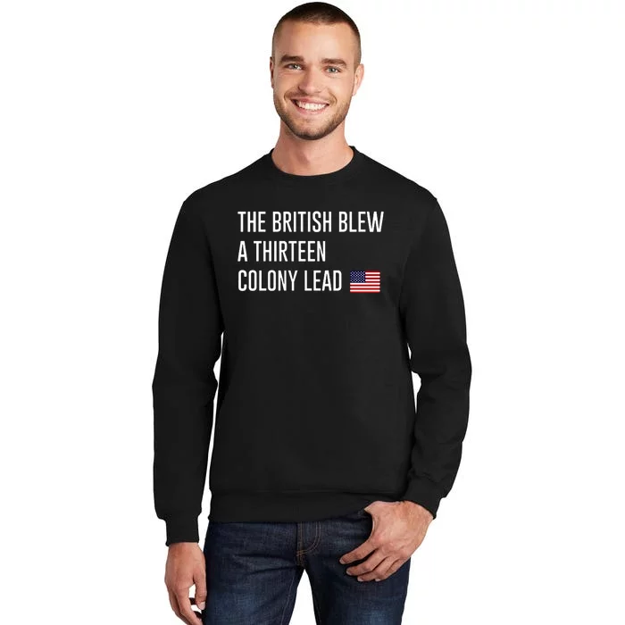 British Blew 13 Colony Lead American Patriot Baseball Sweatshirt