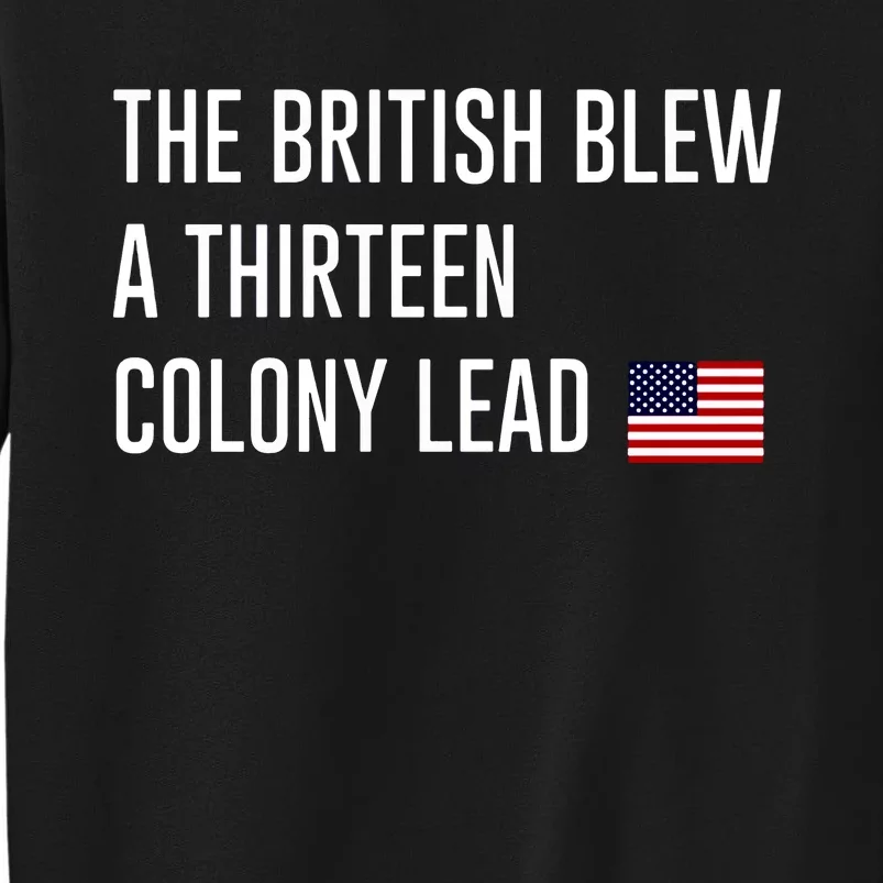 British Blew 13 Colony Lead American Patriot Baseball Sweatshirt