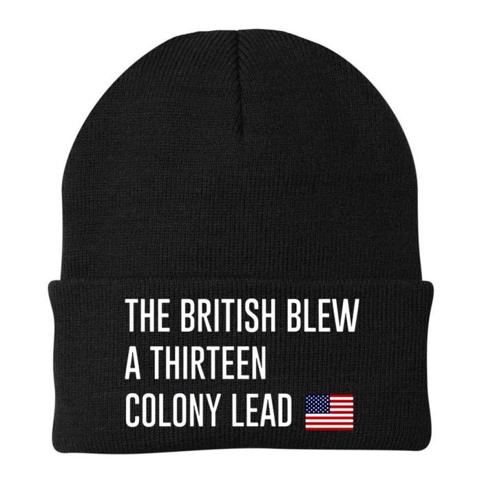 British Blew 13 Colony Lead American Patriot Baseball Knit Cap Winter Beanie