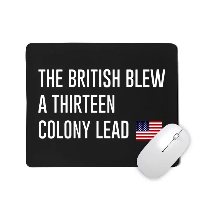 British Blew 13 Colony Lead American Patriot Baseball Mousepad