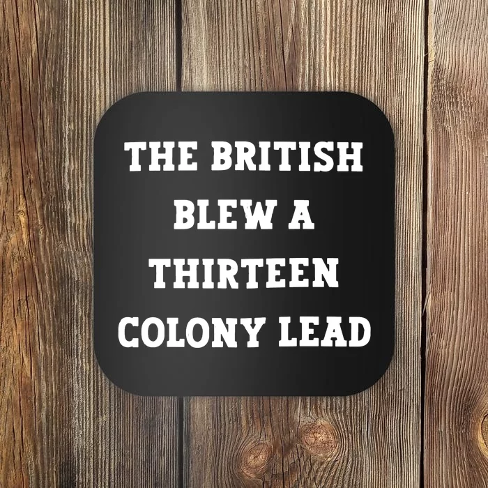 British Blew 13 Colony Lead American Patriot Baseball Coaster