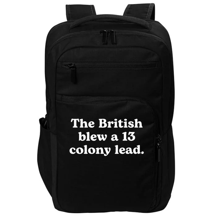 British Blew 13 Colony Lead American Patriot Baseball Impact Tech Backpack