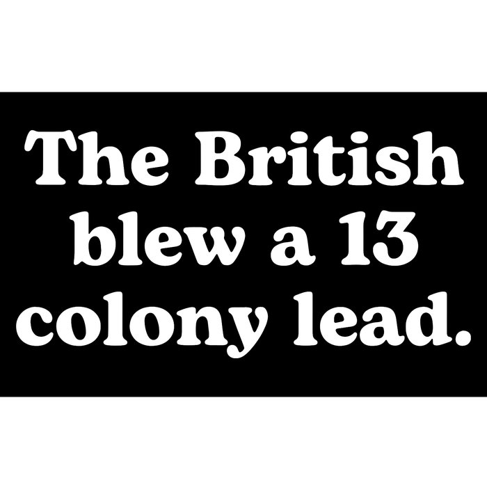 British Blew 13 Colony Lead American Patriot Baseball Bumper Sticker