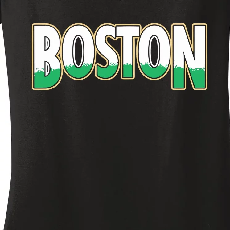 Boston Banners 18 Women's V-Neck T-Shirt