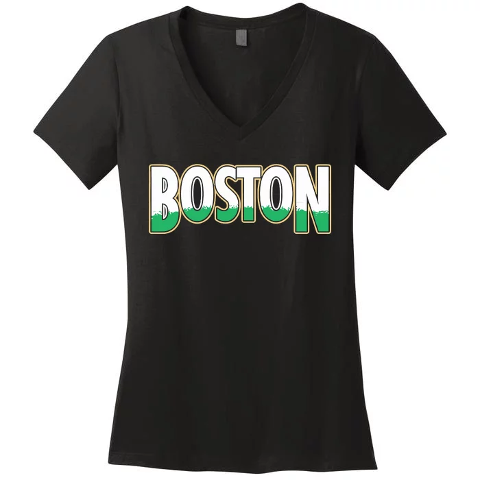 Boston Banners 18 Women's V-Neck T-Shirt