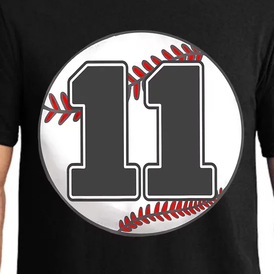 Birthday Boy 11 Baseball 11th Birthday Baseball Player Pajama Set