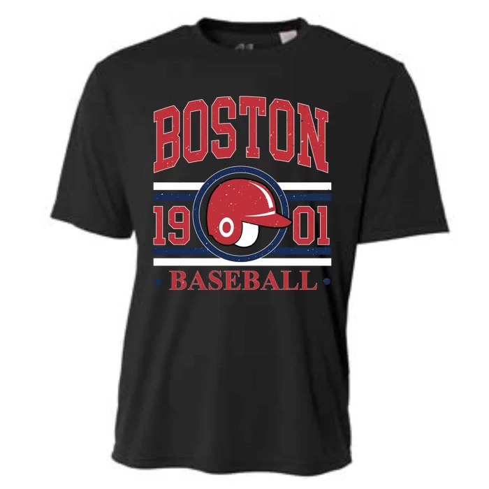 Boston Baseball 1901 Team Supporter Cooling Performance Crew T-Shirt