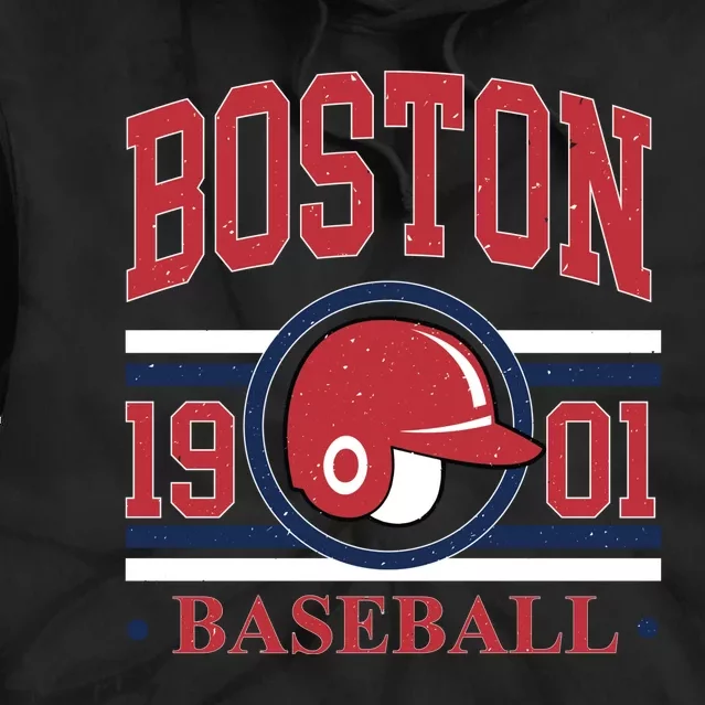 Boston Baseball 1901 Team Supporter Tie Dye Hoodie