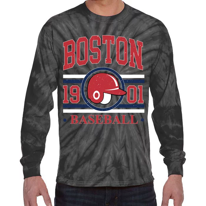 Boston Baseball 1901 Team Supporter Tie-Dye Long Sleeve Shirt