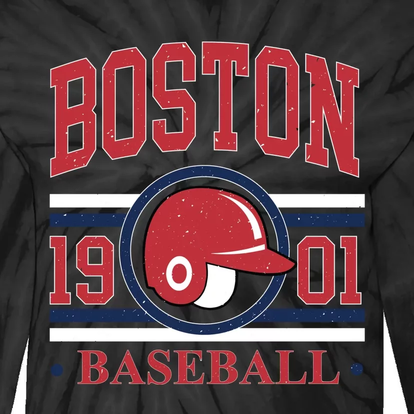 Boston Baseball 1901 Team Supporter Tie-Dye Long Sleeve Shirt