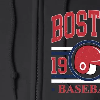 Boston Baseball 1901 Team Supporter Full Zip Hoodie