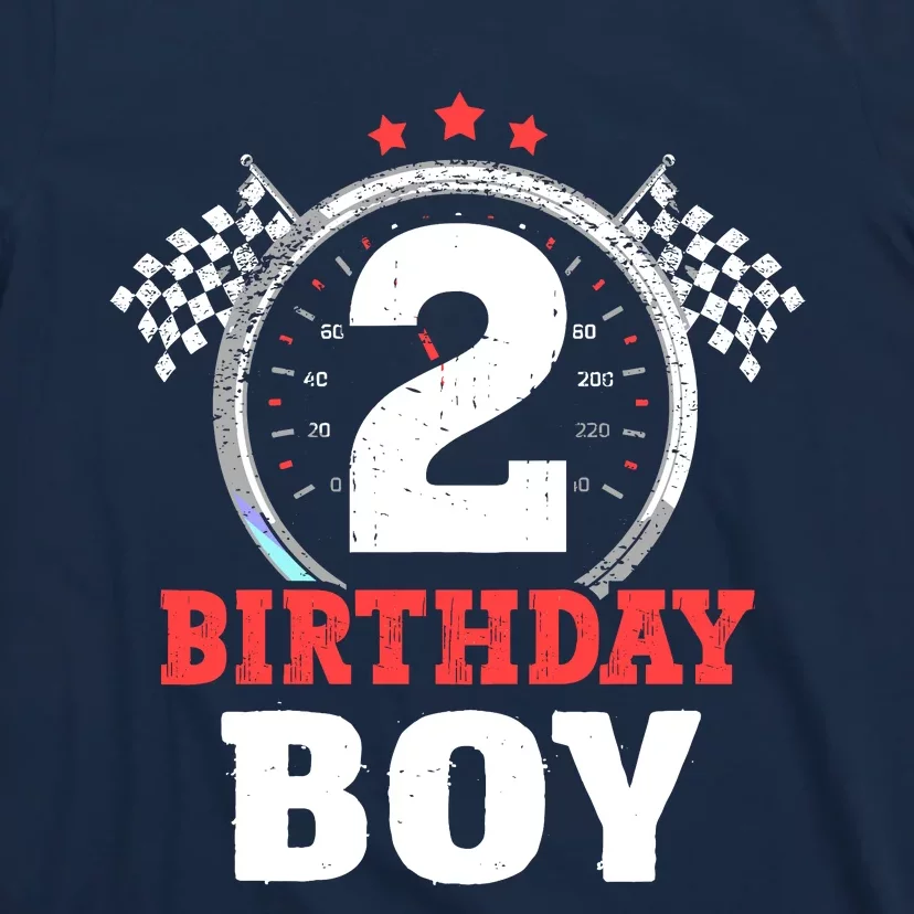 Birthday Boy 2 Two Race Car 2nd Birthday Racing Car Driver T-Shirt