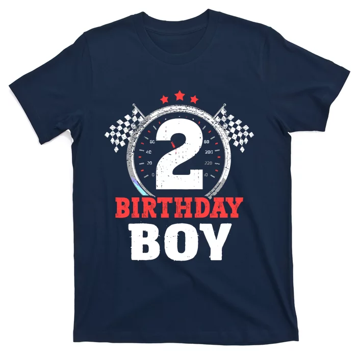 Birthday Boy 2 Two Race Car 2nd Birthday Racing Car Driver T-Shirt