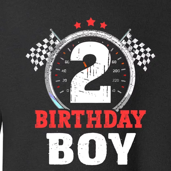 Birthday Boy 2 Two Race Car 2nd Birthday Racing Car Driver Toddler Sweatshirt