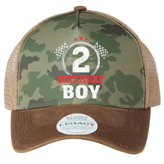 Birthday Boy 2 Two Race Car 2nd Birthday Racing Car Driver Legacy Tie Dye Trucker Hat