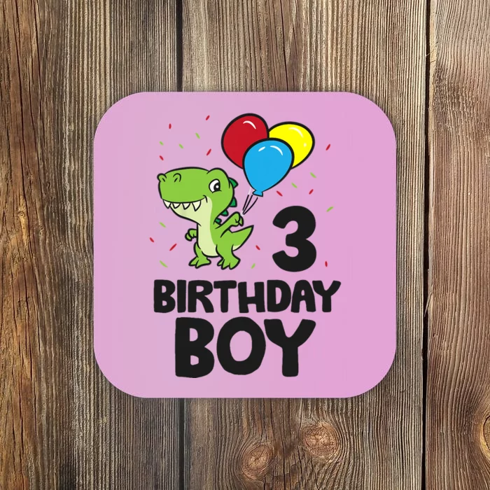 Birthday Boy 3rd Birthday Dinosaur Coaster