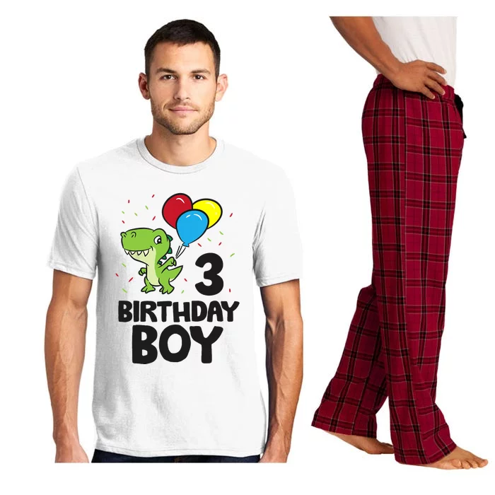 Birthday Boy 3rd Birthday Dinosaur Pajama Set