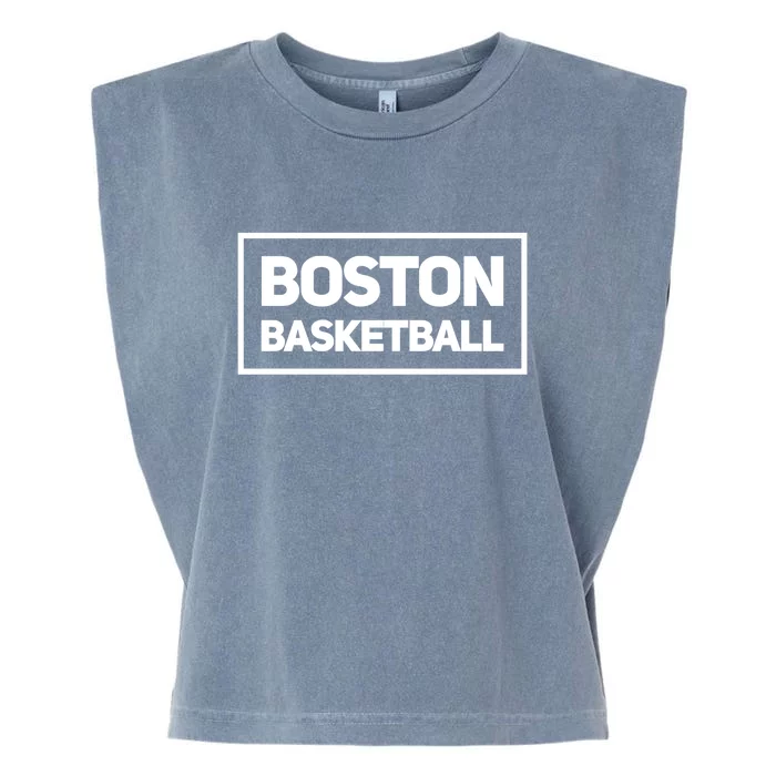 Boston Basketball Garment-Dyed Women's Muscle Tee