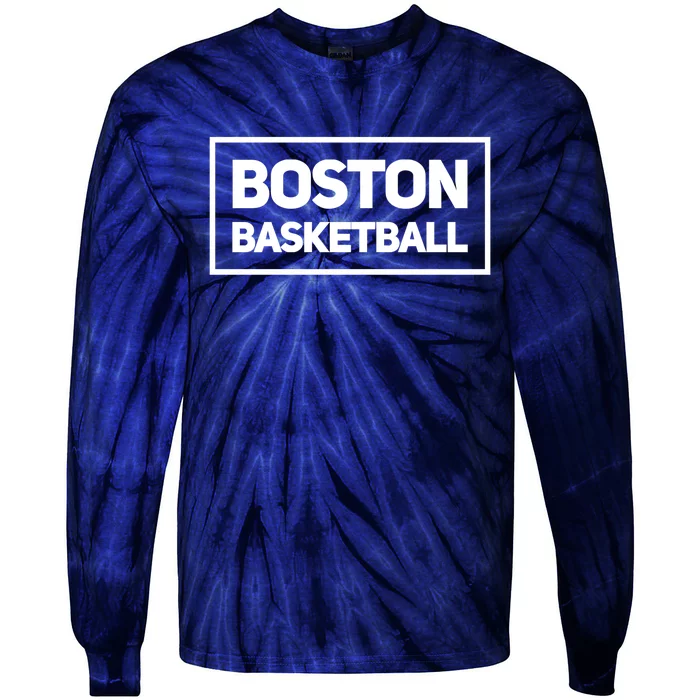 Boston Basketball Tie-Dye Long Sleeve Shirt