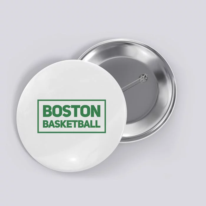 Boston Basketball Button