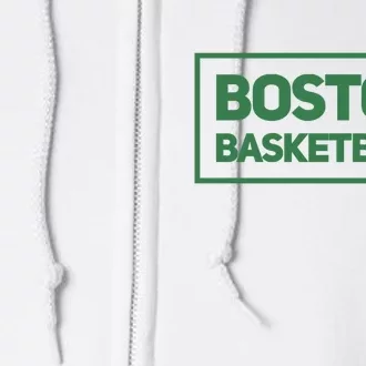 Boston Basketball Full Zip Hoodie