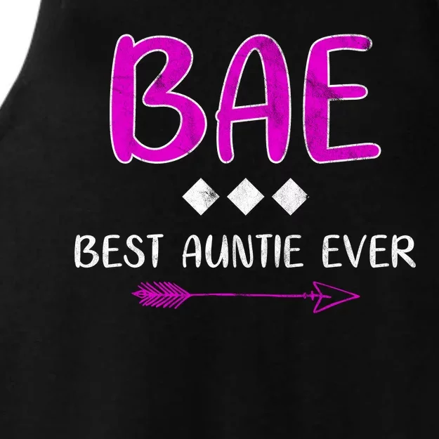 Bae Best Auntie Ever Ladies Tri-Blend Wicking Tank