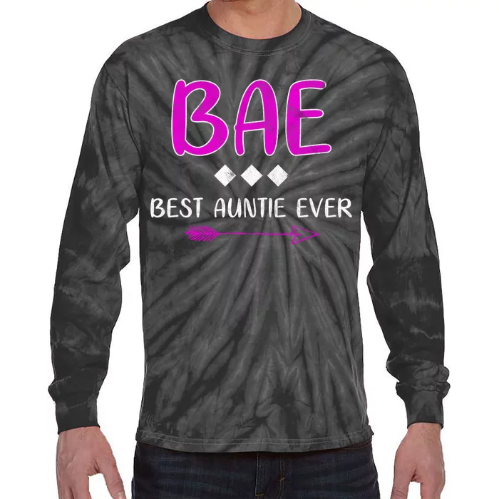 Bae Best Auntie Ever Tie-Dye Long Sleeve Shirt