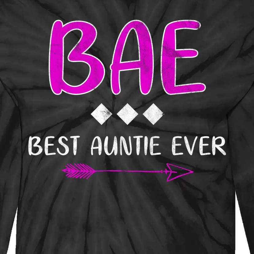 Bae Best Auntie Ever Tie-Dye Long Sleeve Shirt