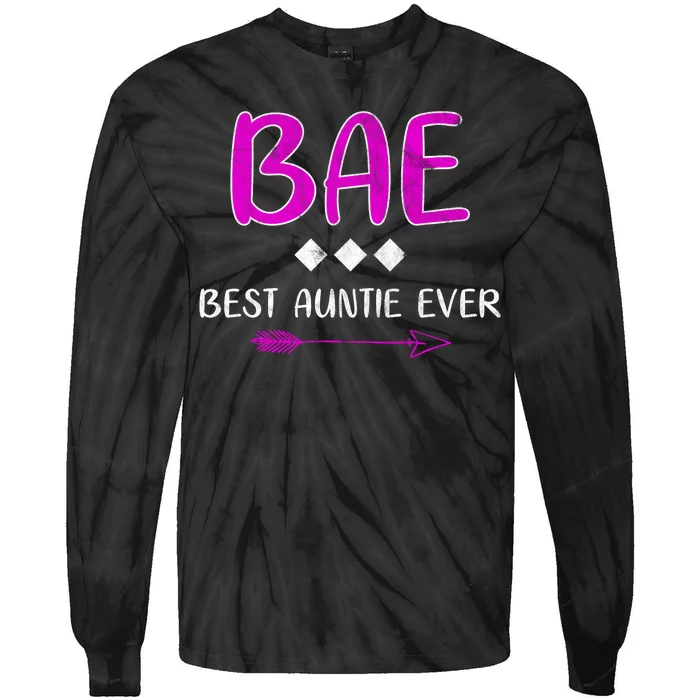 Bae Best Auntie Ever Tie-Dye Long Sleeve Shirt