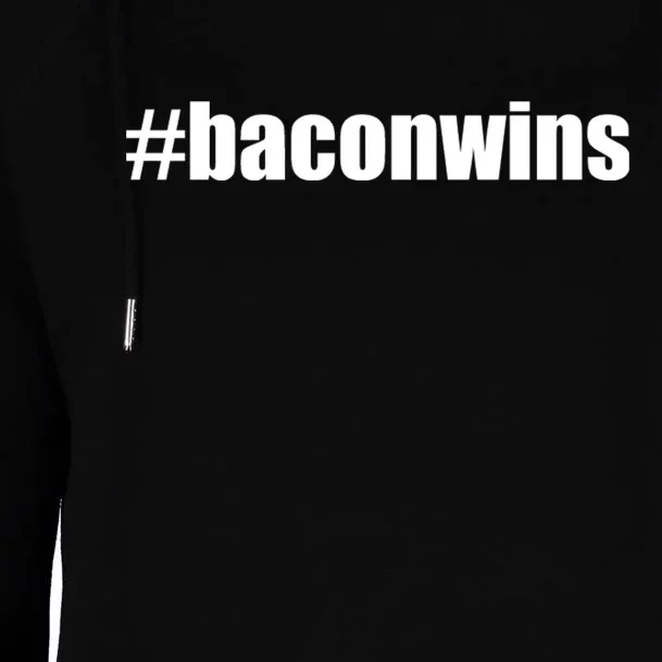 #Baconwins Womens Funnel Neck Pullover Hood