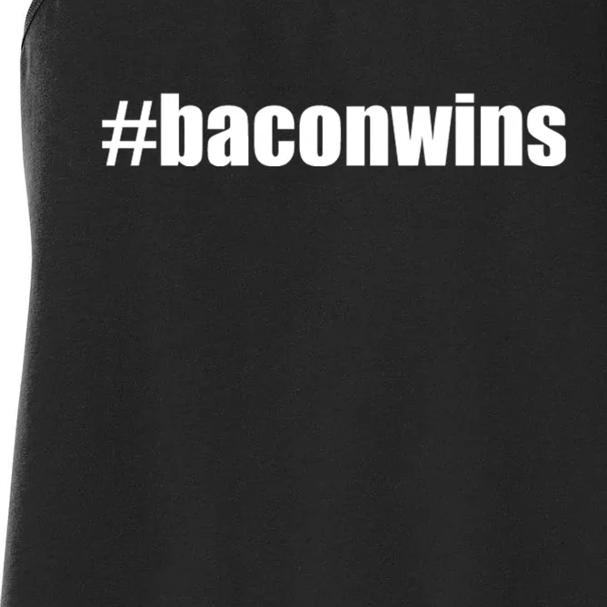 #Baconwins Women's Racerback Tank