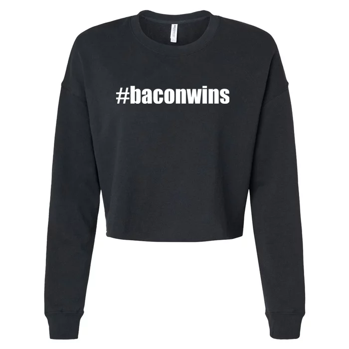 #Baconwins Cropped Pullover Crew