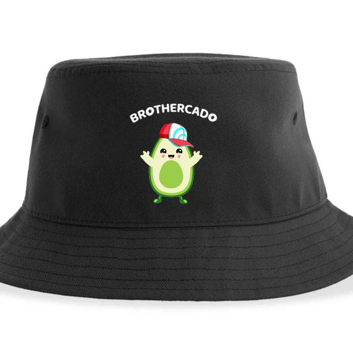 Brothercado Birthday Avocado Brother 1st Family Matching Sustainable Bucket Hat