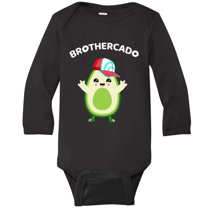 Brothercado Birthday Avocado Brother 1st Family Matching Baby Long Sleeve Bodysuit