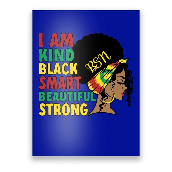 Black Bsn African American Bachelor Of Science In Nursing Meaningful Gift Poster